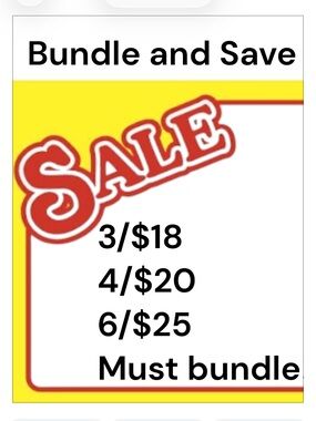 🐭 Bundle sale!  All items with the mouse are 3/$18 4/$20 or 6/$25 must bundle